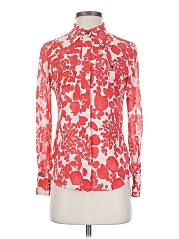 Tory Burch Long Sleeve Silk Top (view 1)