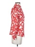 Tory Burch Floral Red Long Sleeve Silk Top Size 0 - photo 4