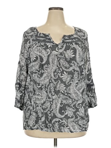 Como Vintage 3/4 Sleeve Blouse (view 1)