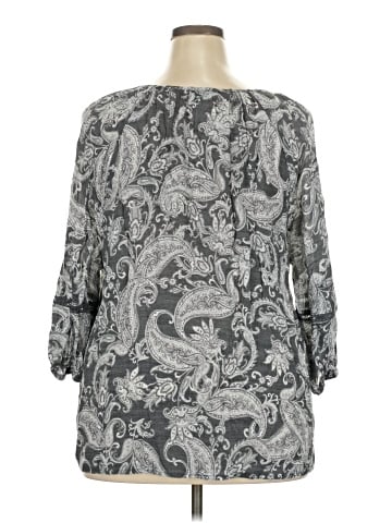 Como Vintage 3/4 Sleeve Blouse (view 2)