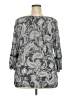 Como Vintage Paisley Gray 3/4 Sleeve Blouse Size 2X - photo 2