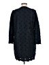 Max Mara Studio 100% Cotton Black Blue Coat Size 6 - photo 2