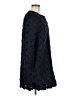 Max Mara Studio 100% Cotton Black Blue Coat Size 6 - photo 4