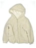 Cat & Jack 100% Polyester Ivory Zip Up Hoodie Size 10 - 12 - photo 1