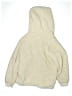 Cat & Jack 100% Polyester Ivory Zip Up Hoodie Size 10 - 12 - photo 2