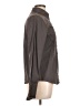 LE3NO Gray Long Sleeve Button-Down Shirt Size L - photo 4