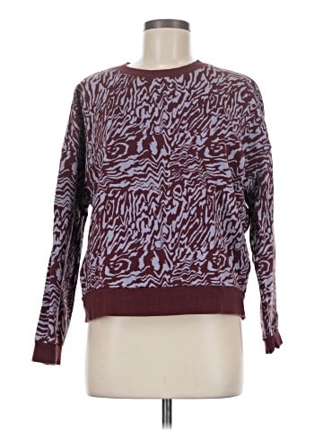 Madewell (Re)sourced Cotton Oversized Sweatshirt in Tigerized Print (view 1)