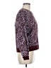 Madewell 100% Cotton Animal Print Burgundy Pullover Sweater Size M - photo 4