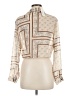 Timing 100% Polyester Tan 3/4 Sleeve Blouse Size M - photo 2