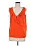 Halogen 100% Polyester Orange Sleeveless Blouse Size M - photo 1