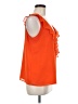Halogen 100% Polyester Orange Sleeveless Blouse Size M - photo 4