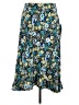 Robert Louis Floral Blue Casual Skirt Size M - photo 1