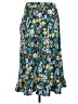 Robert Louis Floral Blue Casual Skirt Size M - photo 2