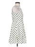 Freebird 100% Polyester Polka Dots White Cocktail Dress Size M - photo 4