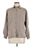 Christopher & Banks Solid Gray Long Sleeve Button-Down Shirt Size M - photo 1