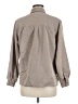Christopher & Banks Solid Gray Long Sleeve Button-Down Shirt Size M - photo 2
