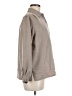 Christopher & Banks Solid Gray Long Sleeve Button-Down Shirt Size M - photo 4