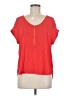 Bold Elements 100% Polyester Red Short Sleeve Top Size M - photo 1