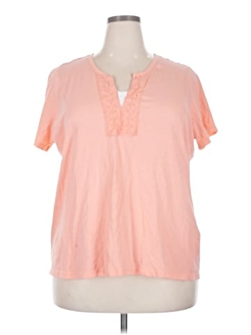 Basic Editions Short Sleeve Henley (view 1)