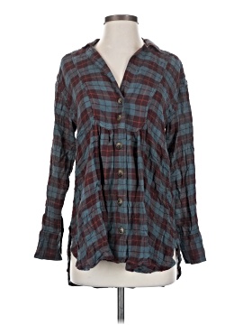 Free People Long Sleeve Button Down Shirt