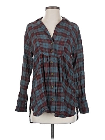 Free People Long Sleeve Button-Down Shirt (view 1)
