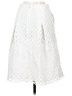 J. McLaughlin 100% Cotton White Formal Skirt Size 2 - photo 2