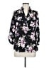BCX 100% Polyester Floral Black 3/4 Sleeve Blouse Size M - photo 1