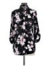 BCX 100% Polyester Floral Black 3/4 Sleeve Blouse Size M - photo 2
