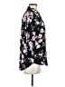 BCX 100% Polyester Floral Black 3/4 Sleeve Blouse Size M - photo 4