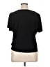 CeCe Black Short Sleeve Top Size 1X - photo 2