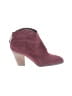 Violet & Red Burgundy Ankle Boots Size 6 1/2 - photo 1
