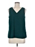 Nine West 100% Polyester Teal Sleeveless Top Size M - photo 1
