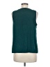 Nine West 100% Polyester Teal Sleeveless Top Size M - photo 2
