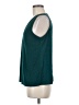 Nine West 100% Polyester Teal Sleeveless Top Size M - photo 5