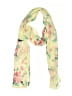 Notations 100% Polyester Floral Yellow Scarf One size - photo 1