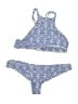 Willow Chevron-herringbone Blue Two Piece Swimsuit Size S - photo 1