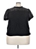 CeCe Black Short Sleeve Blouse Size 2X - photo 1