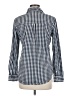 Prince & Fox 100% Cotton Checkered-gingham Blue Long Sleeve Button-Down Shirt Size M - photo 2