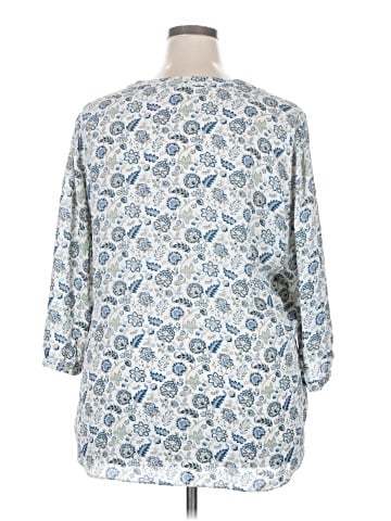 Rose + Olive 3/4 Sleeve Blouse (view 2)