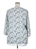 Rose + Olive 100% Polyester Blue 3/4 Sleeve Blouse Size 2X - photo 2