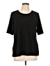 Christopher & Banks Black Short Sleeve T-Shirt Size L - photo 1