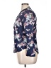 Weatherproof 100% Rayon Floral Blue 3/4 Sleeve Blouse Size XL - photo 5