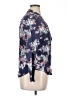 Weatherproof 100% Rayon Floral Blue 3/4 Sleeve Blouse Size XL - photo 4