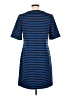 Apt. 9 Stripes Blue Casual Dress Size L - photo 2