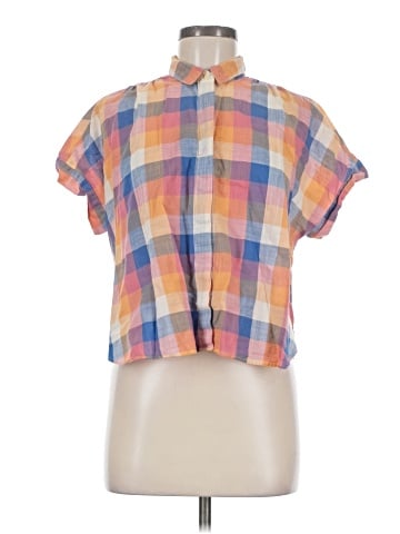 Madewell Hilltop Shirt in Rainbow Check (view 1)