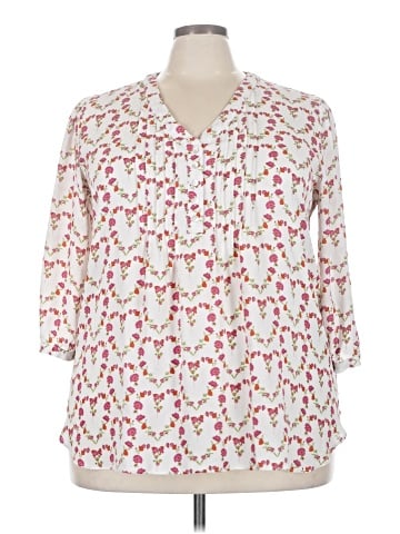 Rose + Olive 3/4 Sleeve Blouse (view 1)
