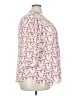 Rose + Olive 100% Polyester Hearts White 3/4 Sleeve Blouse Size 2X - photo 4