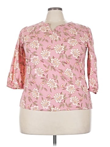 Croft & Barrow 3/4 Sleeve Blouse (view 1)