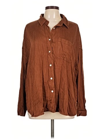Purejill Long Sleeve Button-Down Shirt (view 1)