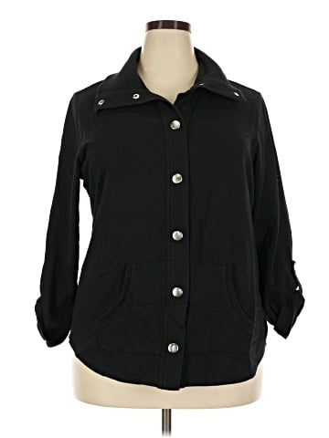 Style&Co Sport 3/4 Sleeve Button-Down Shirt (view 1)